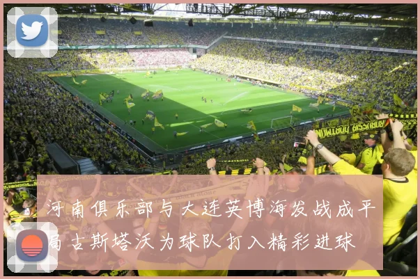 河南俱乐部与大连英博海发战成平局古斯塔沃为球队打入精彩进球